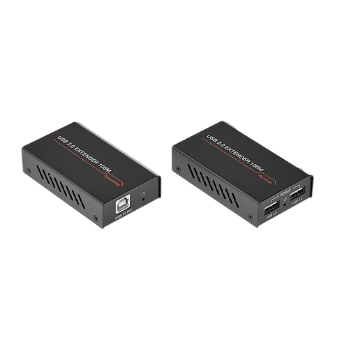 AVCLINK UT-100D Комплект передатчик и приемник сигнала USB 2.0 по витой паре. Вход/Выход передатчика: 1 x USB B/1 x RJ45. Вход/Выход приемника: 1 x RJ45/2 x USB A. Максимальное расстояние: 100 м. Категория кабеля: Cat5e/Cat 6. Поддержка POC. Рекомендован