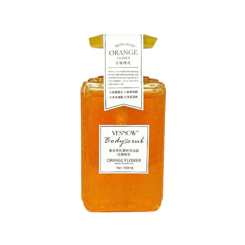 YESNOW Гель скрабирущий для душа парфюмированный Цветы Апельсина 500 мл парфюмированный гель для душа l’cosmetics merida 200 мл