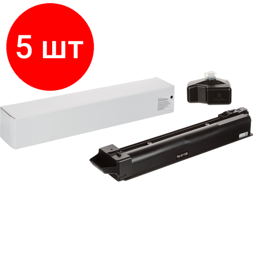 Комплект 5 штук, Тонер-картридж Retech TK-8115K чер. для Kyocera ECOSYS M8124cidn/M8130cidn easyprint расходные материалы tk 8115k картридж lk 8115k для kyocera ecosys m8124cidn m8130cidn 12000 стр черный с чипом