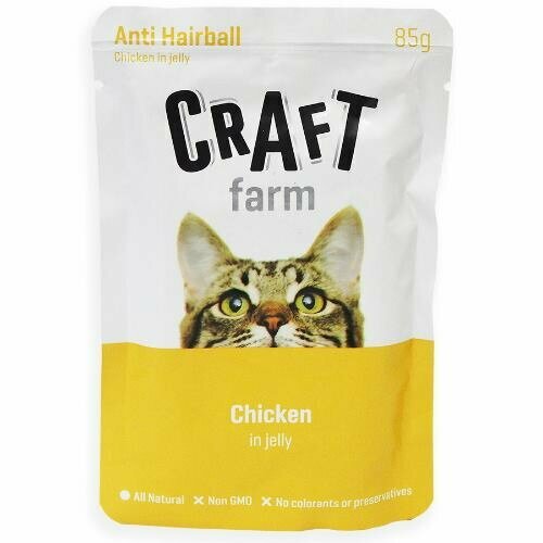 CRAFT FARM ADULT корм для кошек Курица в желе 12х85г