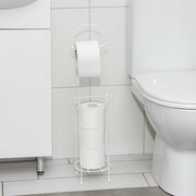 Держатель-стойка для туалетной бумаги цвет белый