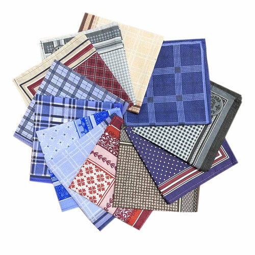 фото Носовой платок , голубой, красный ип бачурина еп