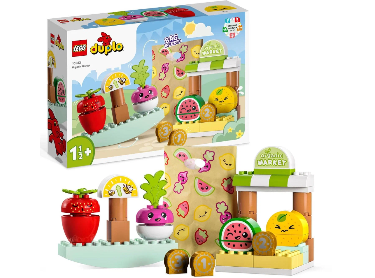 Конструктор LEGO DUPLO 10983 Фермерский рынок Organic Market, 40 дет.