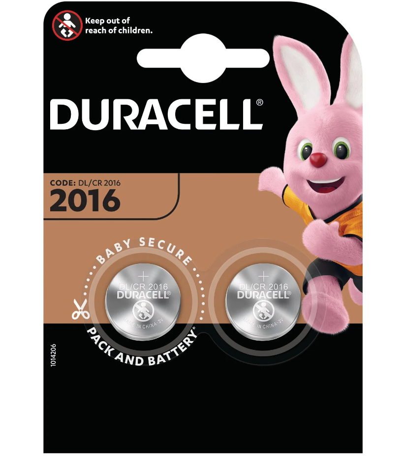 Батарейка Duracell, 2 штуки в упаковке