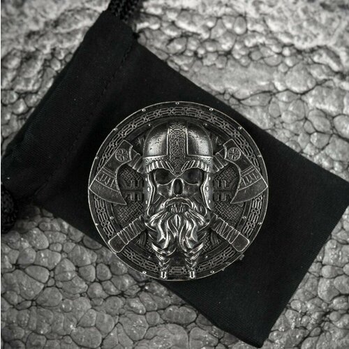 Пряжка на ремень ручной работы Викинг (нейзильбер)