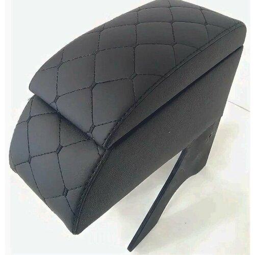 Центральный подлокотник РусПласт для LADA 1118 черная строчка ромб