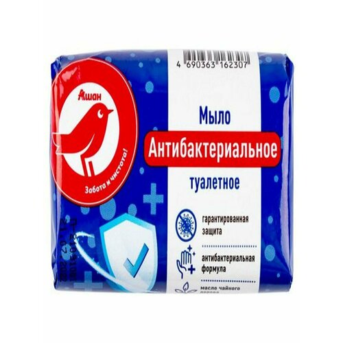 Мыло ашан Красная птица Антибактериальное, 90 г