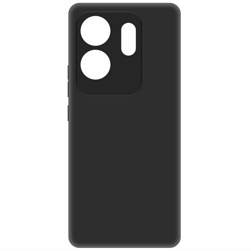 Чехол-накладка Krutoff Soft Case для INFINIX Zero 30 4G черный чехол накладка krutoff soft case розовый пион для infinix zero 30 4g черный