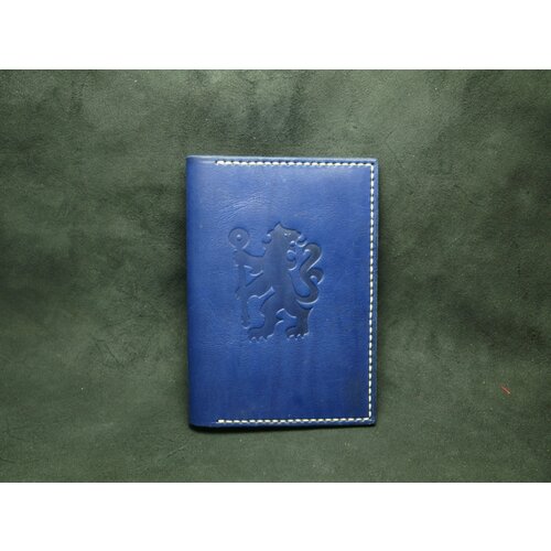 фото Обложка для паспорта фк челси, синий