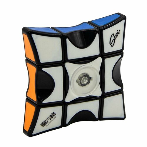 Кубик QiYi 1x3x3 Fidget Spinner Tiled Black / Головоломка для подарка головоломка кубик скваер qiyi mofangge square 1 цветной пластик