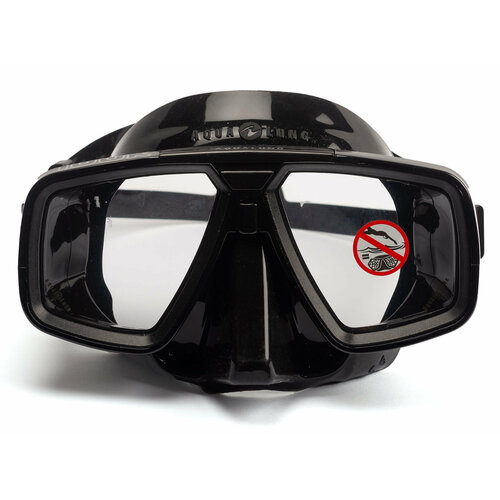 Маска для плавания AQUA LUNG LOOK, черная рамка, черный силикон маска для плавания aqua lung look черная рамка черный силикон