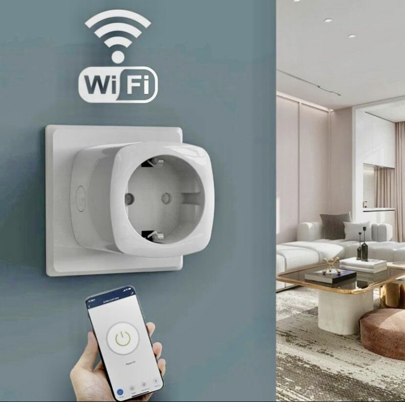 Smart Wifi Розетка с голосовым управлением