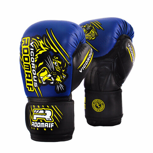 фото Боксерские перчатки roomaif rbg-241 blue размер 6 oz