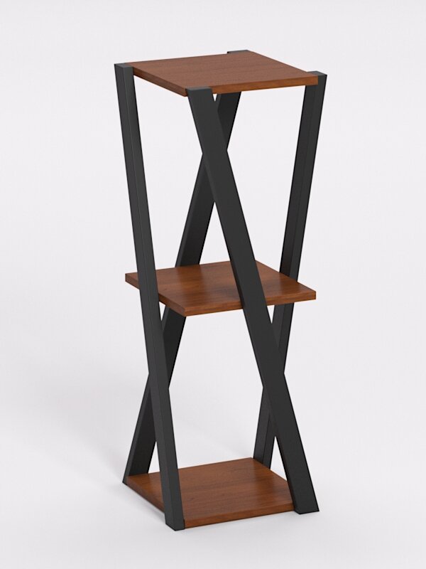 Подставка для цветов №9 в стиле лофт, Орех. Производитель товара - компания Westcom.