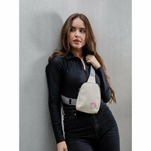 фото Рюкзак кросс-боди nazamok 4, бежевый