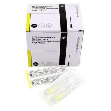 Игла инъекц G30 (0.3х13мм) №1 стерил Vogt Medical