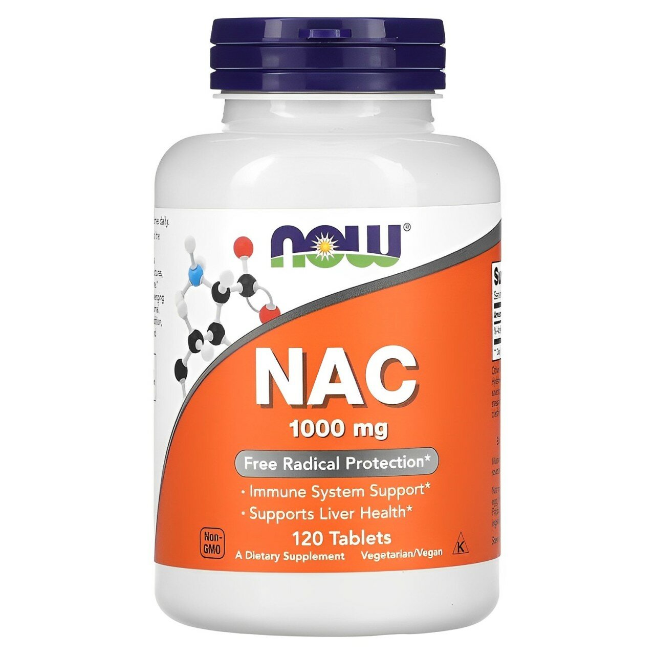 NAC, 1000 мг, NOW Foods,120 таблеток