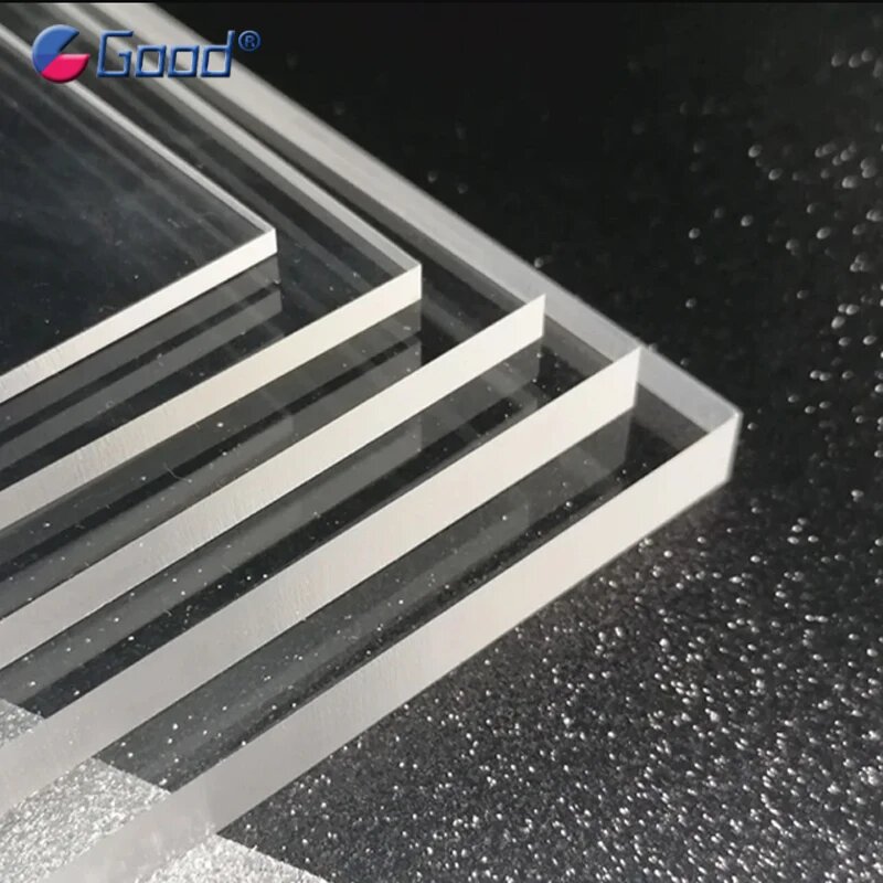 Прозрачный акриловый лист 100x100мм-300x300мм 100x200mm (1Pc) Thick 4mm