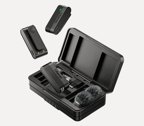 Изображение товара Беспроводная система Ulanzi A100 Wireless Lavalier, 2х TX + RX, USB-C / 3.5 мм, для интервью