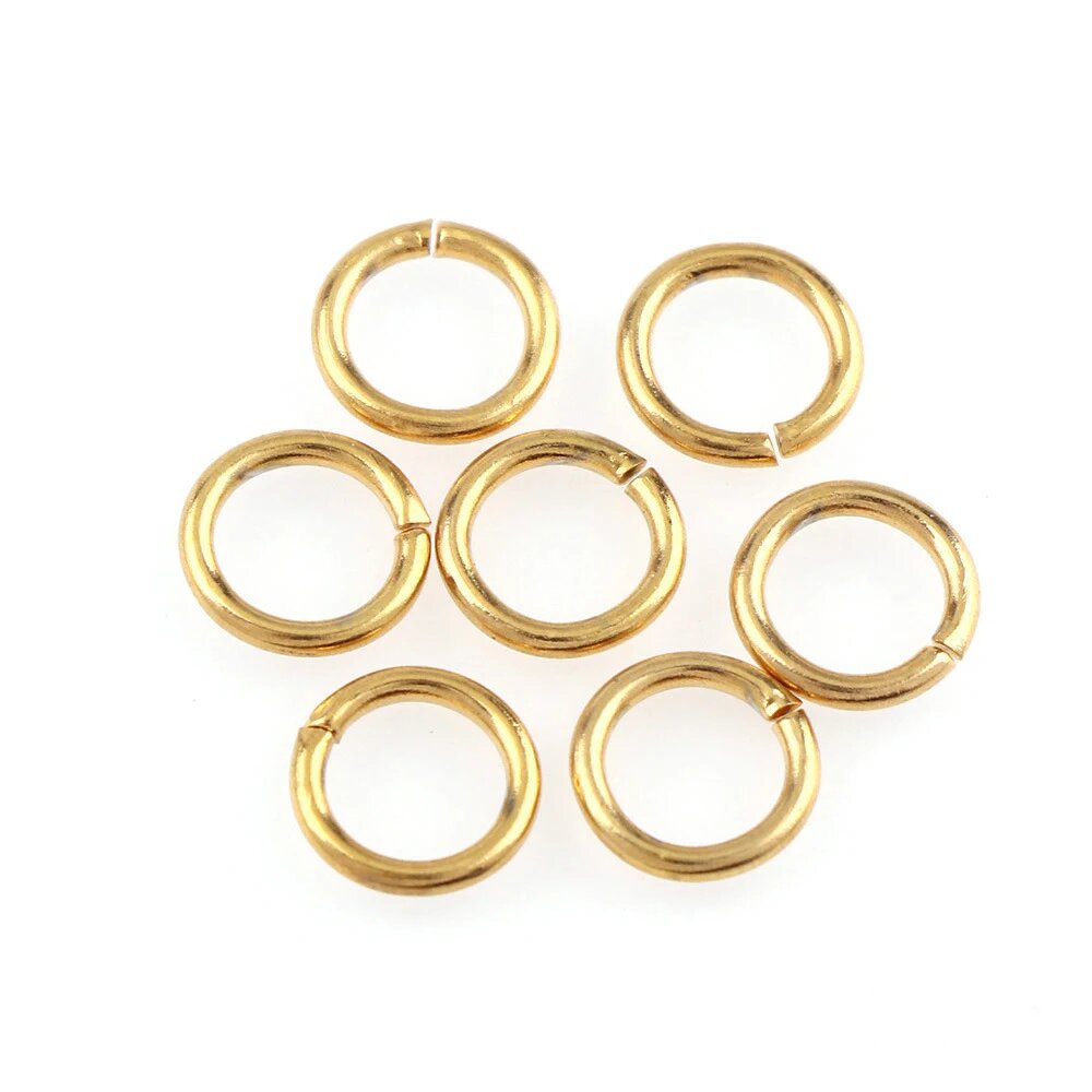 Открытые соединительные кольца из нержавеющей стали 4 5 6 8 мм 1x6mm 100pcs