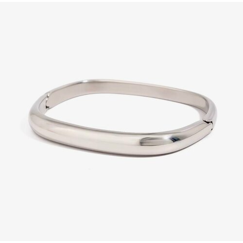 Жесткий браслет SORONA, 1 шт., размер 6.3 см, размер one size, диаметр 6.3 см, серебристый