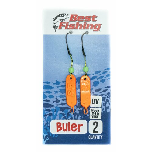 Булеры рыболовные Best Fishing Neon, #10, 3 гр, цвет морковь UV