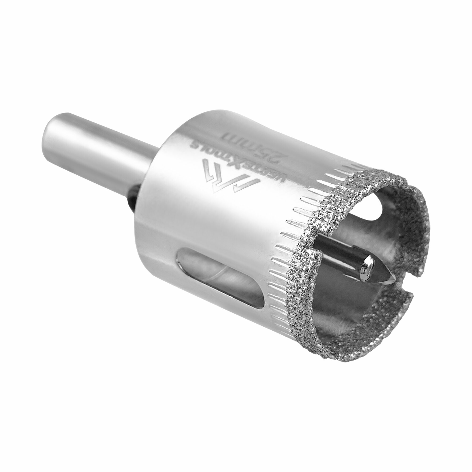 Коронка по стеклу и керамике 25X55 VertexTools с центрирующим сверлом, CRv