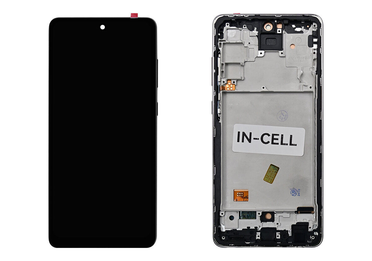 Дисплей для Samsung A72 (A725F) в рамке (черный) In-cell