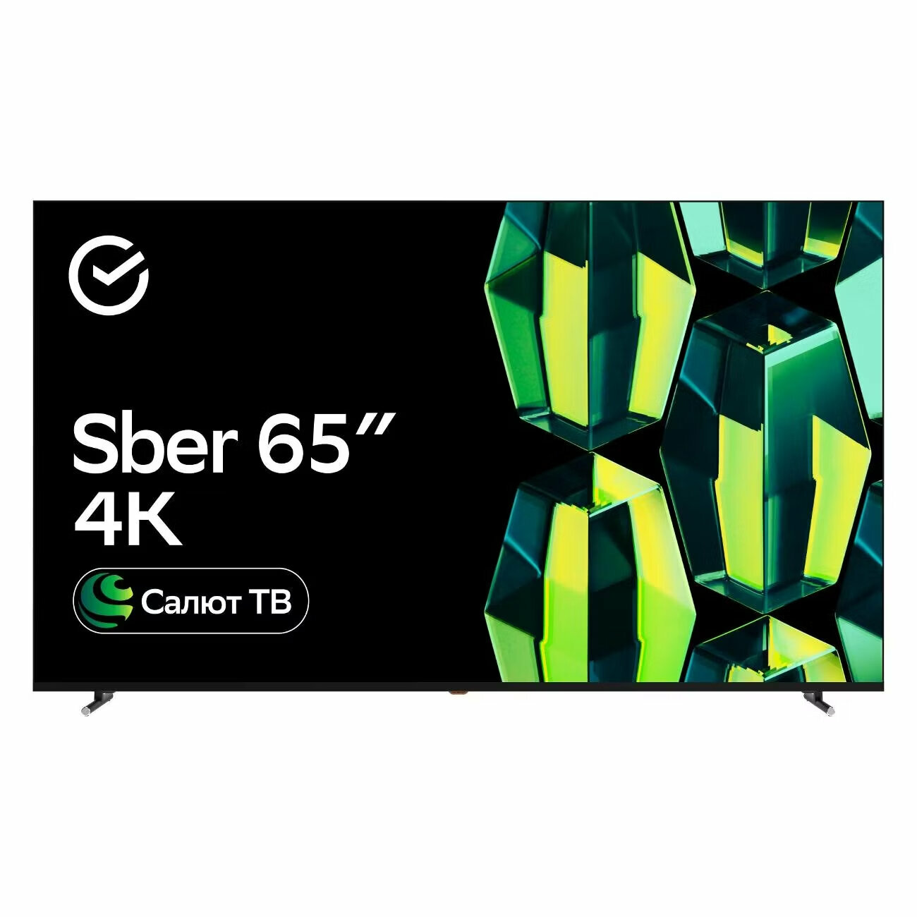 65" Телевизор Sber SDX-65U4139, 4K Ultra HD (3840x2160 Пикс), черный