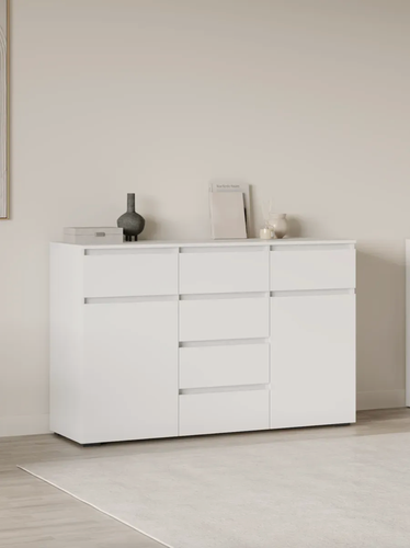 Изображение товара Комод Хелен КМ-05 с 6 ящиками, вместительный, 150×96×46 см, белый