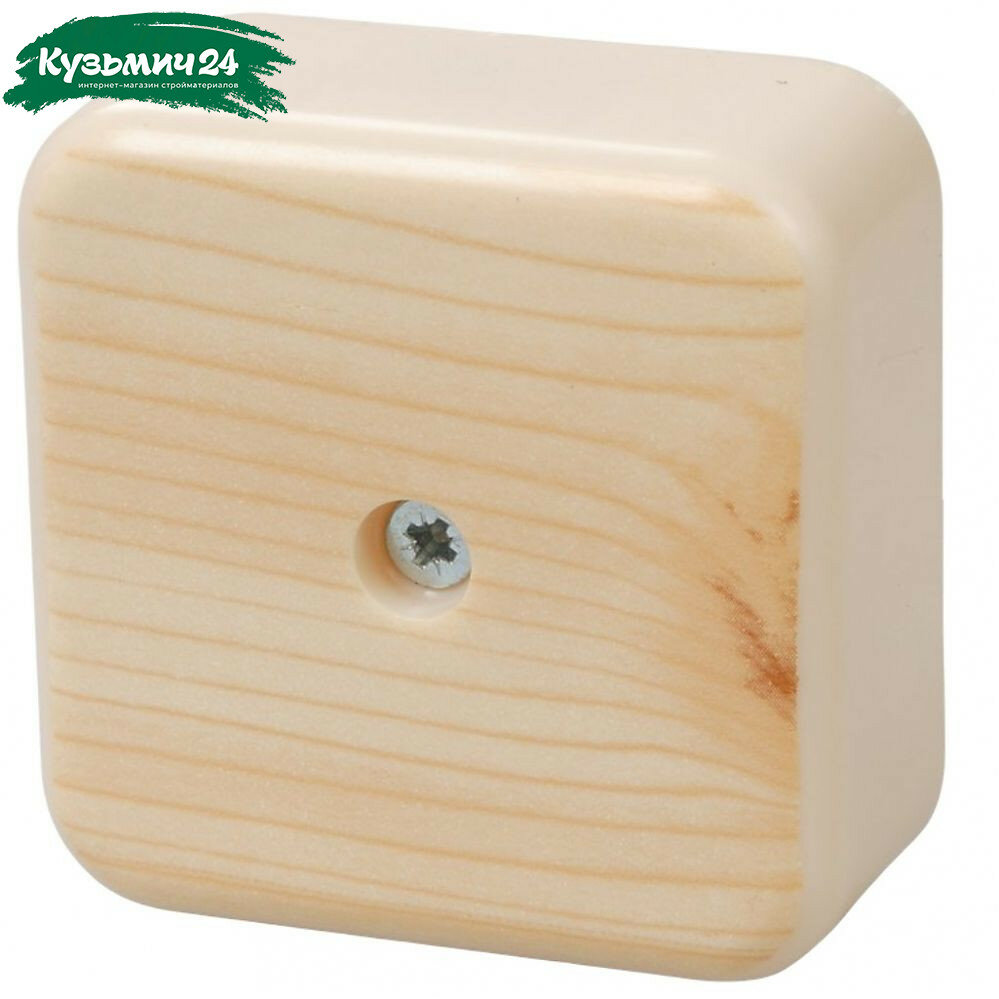 Коробка распределительная IEK КМ41206-04 ОП с контактной группой сосна 50х50х20 мм