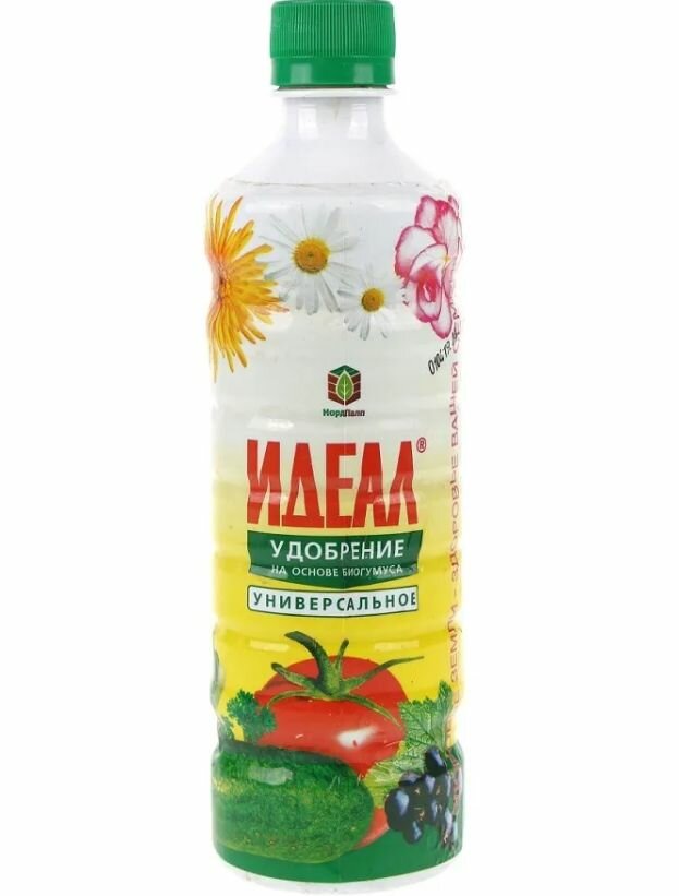 Идеал IDEAL 05 л жидкое универсальное удобрение на основе биогумуса для овощей и цветов для клубники гумат калия для всех растений
