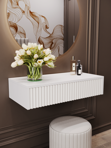 Изображение товара Туалетный столик подвесной консоль Этьен, ЛДСП, МДФ, 70х35х15