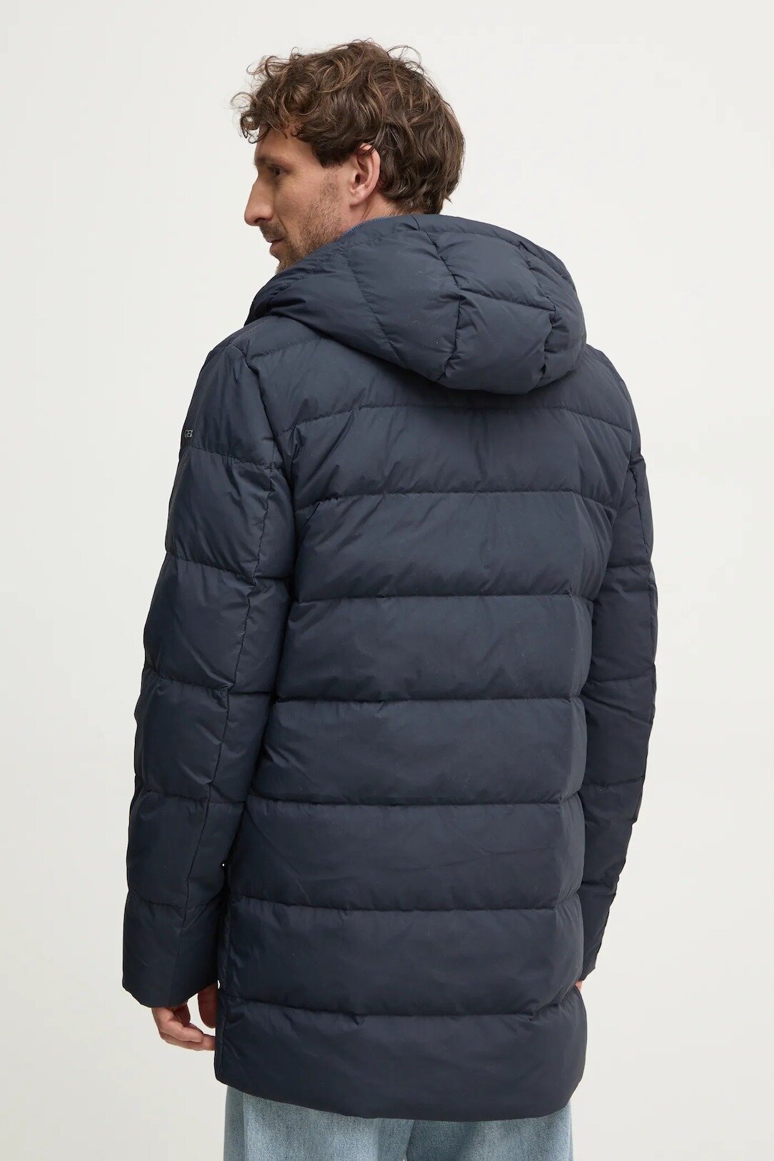 Пуховик GEOX Elver, размер 52 RU, синий — фото 1