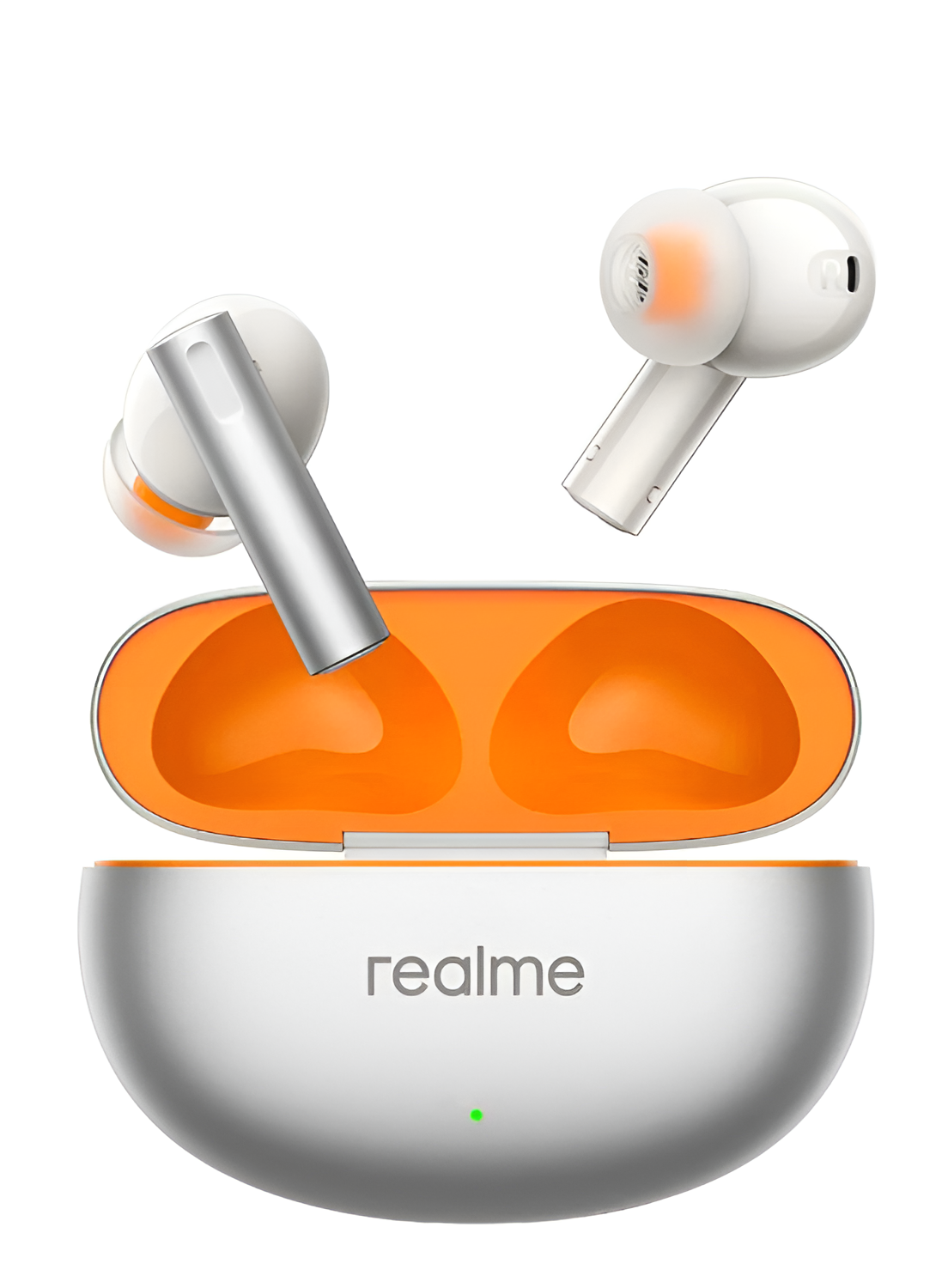 Беспроводные наушники Realme Buds Air 6 RMA2402, технология ANC, шумоподавление, серебристо-оранжевые