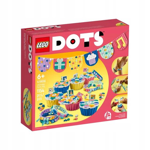 конструктор lego dots 41806 ultimate party kit 1154 дет LEGO Dots 41806 Ultimate party kit, 1154 дет.