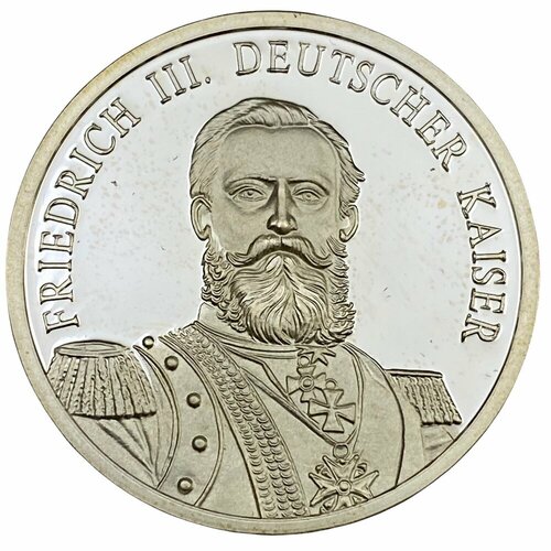 Германия, настольная памятная медаль Немецкие князья и короли. Фридрих III 2005 г. клуб нумизмат монета крейцер пруссии 1754 года серебро фридрих