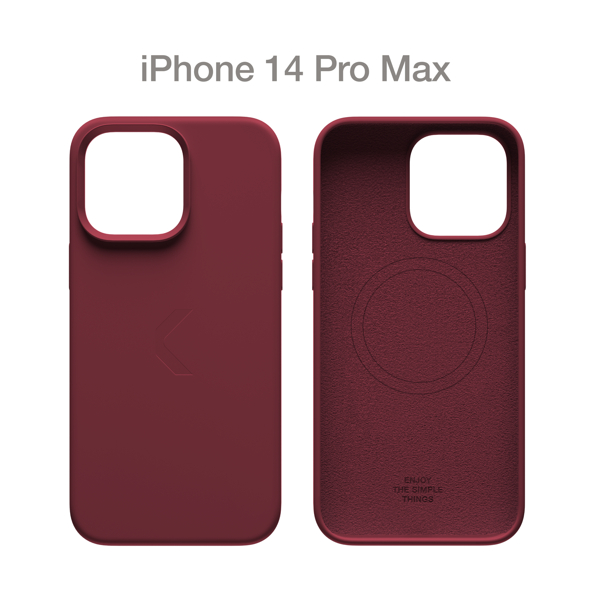 Силиконовый чехол COMMO Shield Case для iPhone 14 Pro Max с поддержкой беспроводной зарядки, Wine