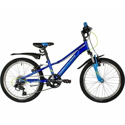Велосипед NOVATRACK 20 VALIANT сталь синий 6-скор TY21TS38SG-6SI V-brake короткие крылья 2171400₽