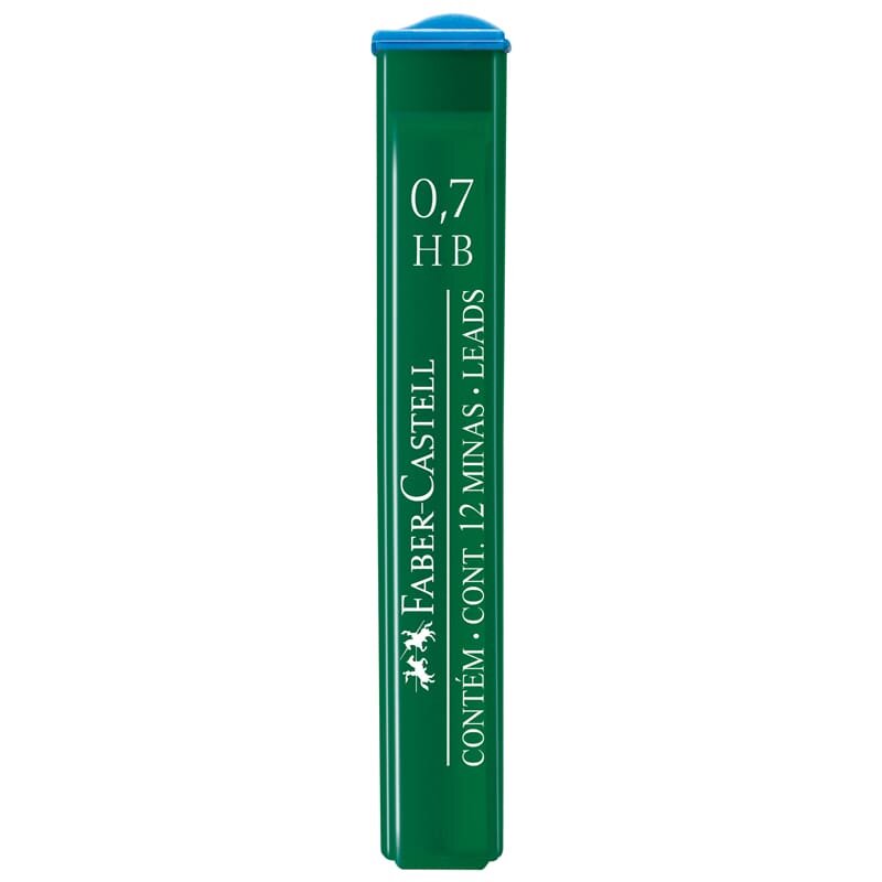 Грифели запасные HB, полимерный, 0,7, 12 штук (521700) Faber-Castell - фото №5