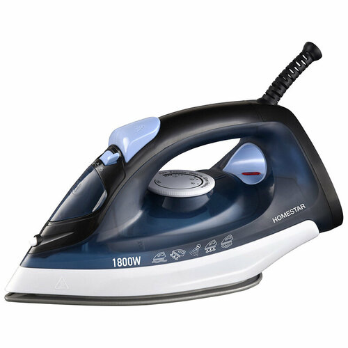 Утюг HomeStar HS-4012 синий 1800Вт пар спрей паровой удар самоочистка керам подошва 201400₽