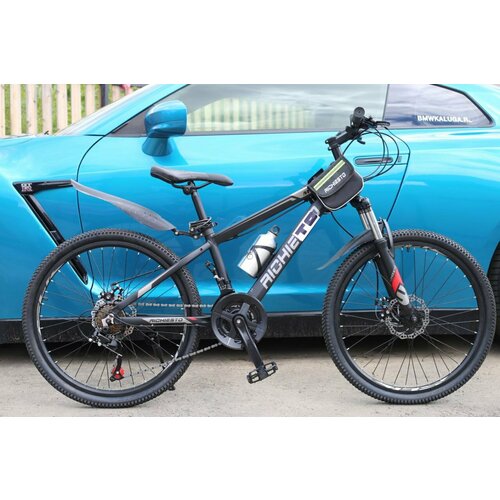 Велосипед RICHIESTO 24 Алюминиевая рама 14 Горный Для детей и подростков Спортивный Универсальный чёрный 2115000₽