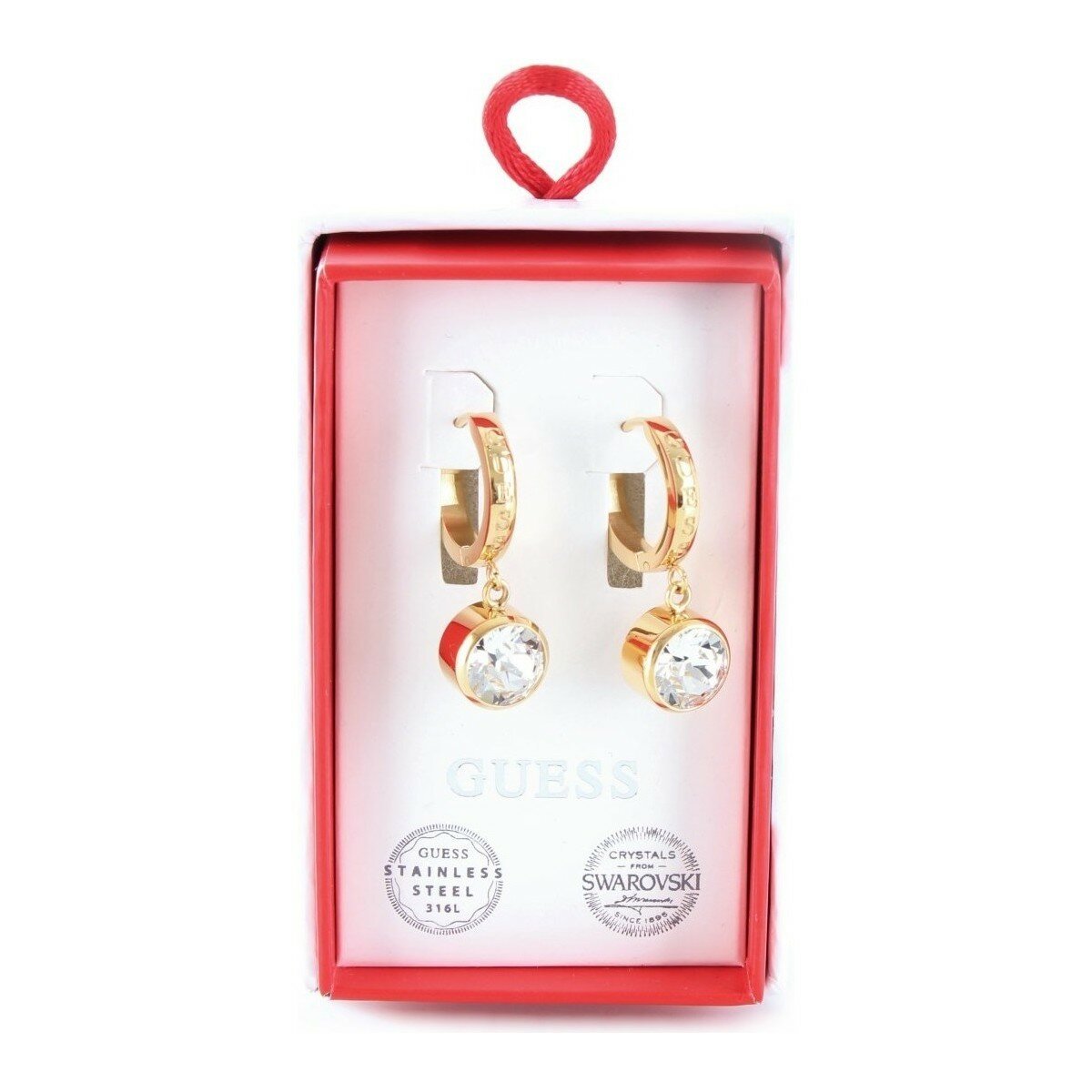 Серьги GUESS, кристаллы Swarovski