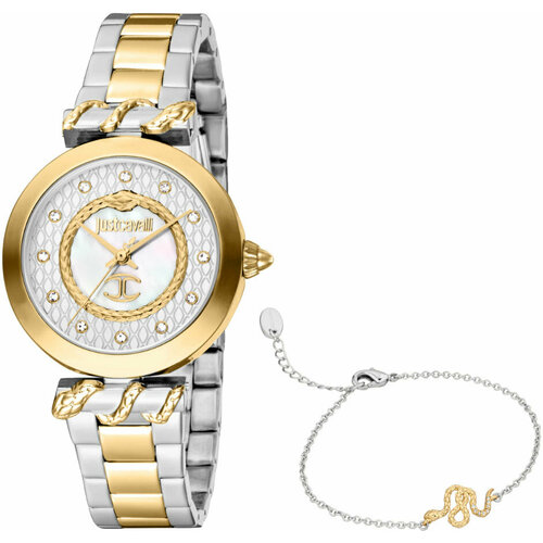 фото Наручные часы just cavalli jc1l257m0055, серебряный, белый