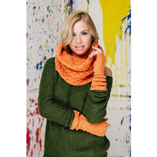 Комплект SuperShapka, размер универсальный, оранжевый