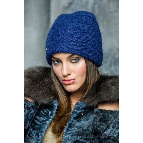 Шапка Gulyann, размер 54-58, синий