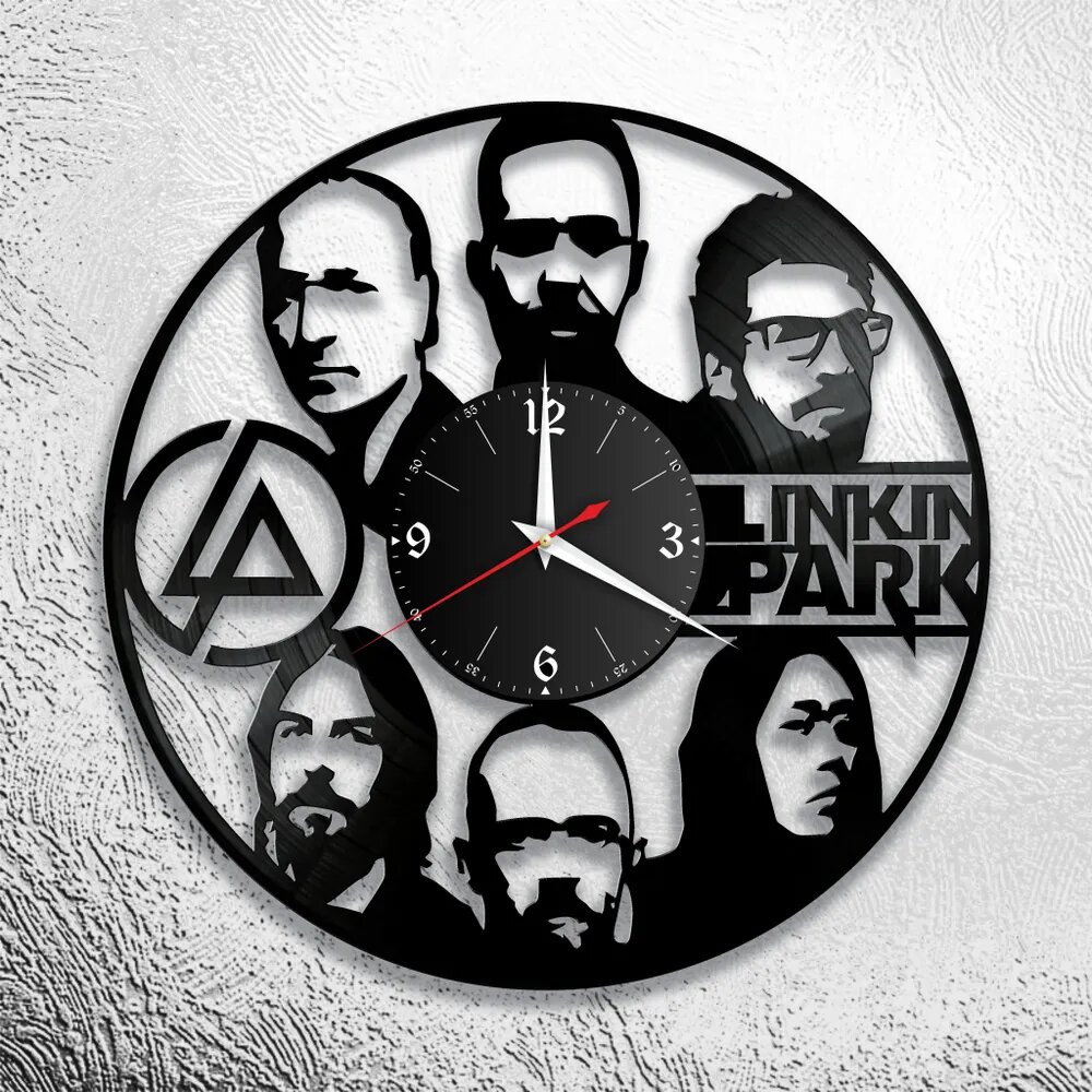 Настенные часы с группой Linkin Park, Линкин Парк, Chester Bennington, Mike Shinoda