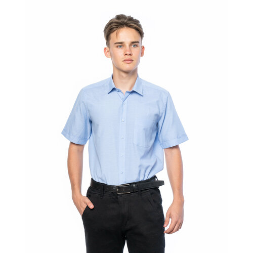 фото Рубашка imperator, размер 39 ворот/164-172, голубой