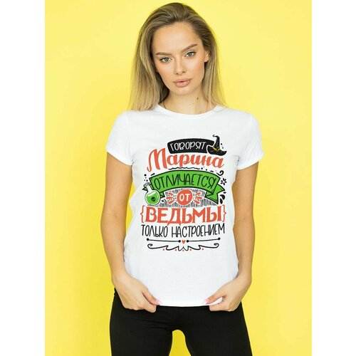 фото Футболка размер l, белый нет бренда