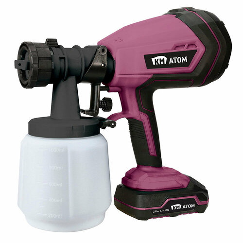 Краскопульт аккумуляторный КМ атом CSG-181 1 л 18 В Li-lon без АКБ и ЗУ 4873₽